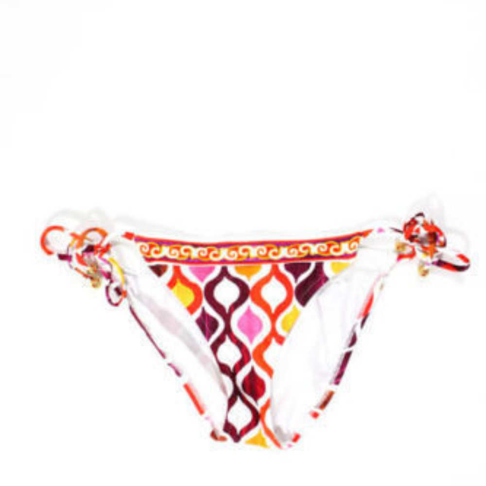 TRINA TURK OGEE RED MUTICOLOR BIKINI BOTTOM